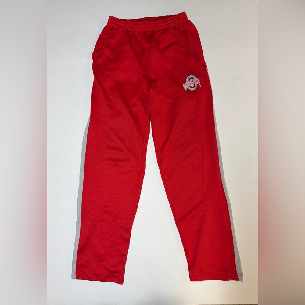 NCAA Ohio State Buckeyes Official Men’s Small Red Athletic Track Warmup Pants